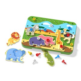 Quercetti 0556 Tecno Puzzle Jungle & Savana Bausteine