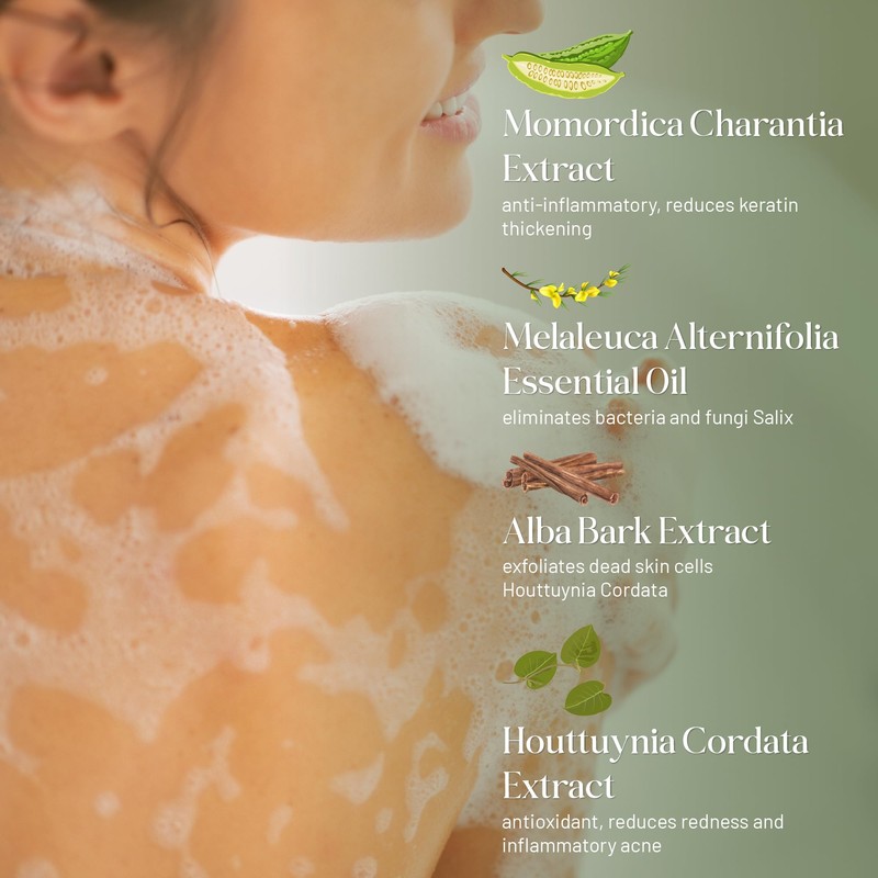 ABERA Folliculitis, BHA Shower Gel, High-Performance Folliculitis Body Wash, Wild