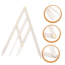 DOITOOL Pcs Ratio Eyebrow Ruler Stainless Steel Measuring Tool Simple Fast for Symmetrical Eyebrows
