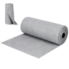 ZONJIE Reusable Microfibre Cloth Roll 50 Pieces Total - Sustainable, Washable, Lint free, Absorbent Kitchen Roll, Cleaning for House, Kitchen, Windows, Car, Motorbike, 25 x 25 cm (grey)