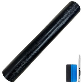 LZLRUN LZLRUN Forged Gloss Carbon Fiber Vinyl Wrap Roll Air Release Sticker Sheet Film DIY Decal Car Auto Vehicle Morotcycle Self Adhesive (1ft x 5ft, Black)