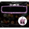 DRAMLOR Bling Rear View Mirror Accessories with 2 PCS Car
