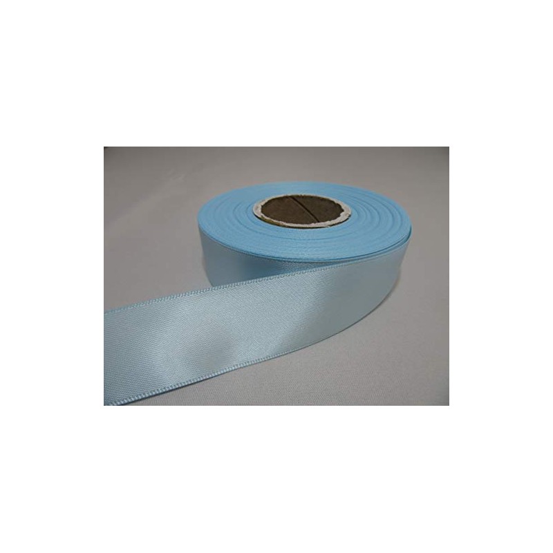 2 metres of 25mm Satin Ribbon Duck Egg Light Blue
