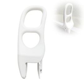 FamilyRoots Adjustable Bathtub Safety Rail, Shower Grab Bar Handle for Seniors, Elderly, and Fall Risk Patients, Fits 2.4 to 5.5 Inch Tub Walls, with Non-Slip Grip, Supports 330 lbs, White