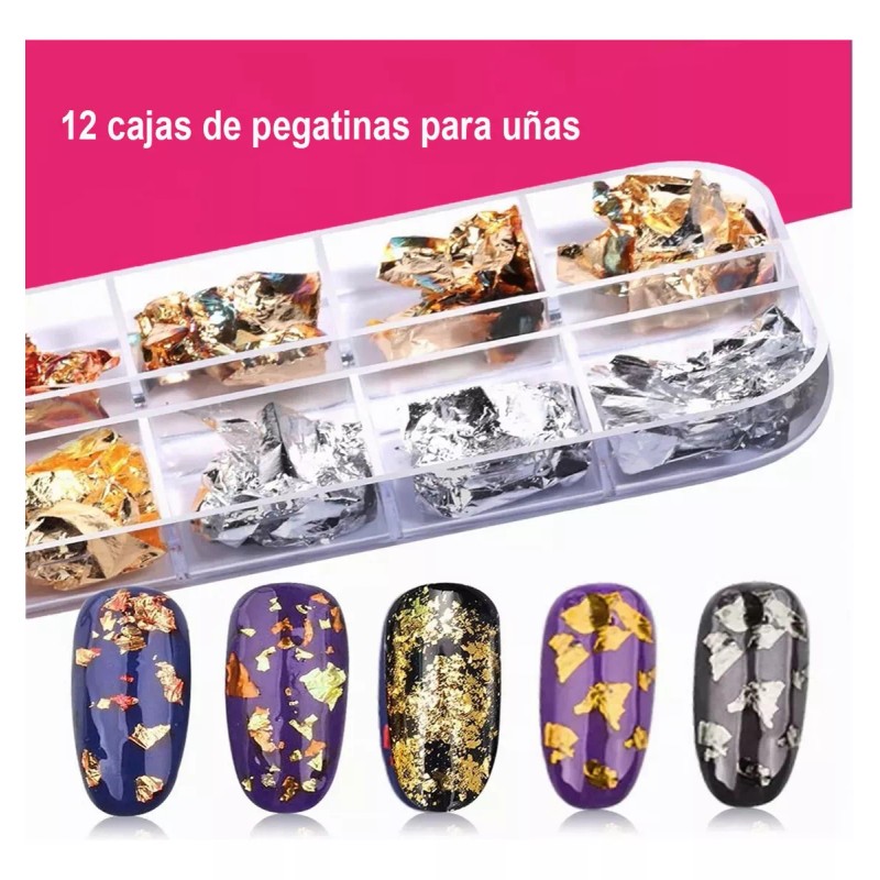 Burkey Kit De Arte De Uñas, Pinceles Decorar Manicura Decoración
