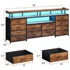 BTHFST LED TV Stand Dresser with Power Outlets for 65