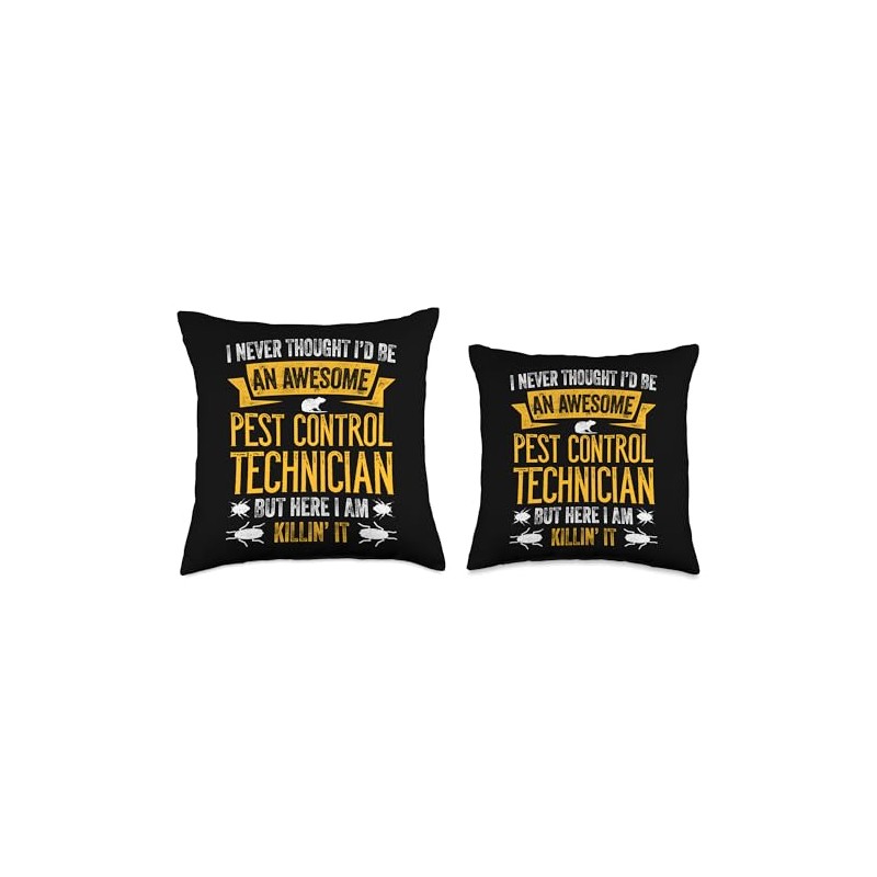 Pest Control For Exterminator Pest Control Technician Killer Throw Pillow
