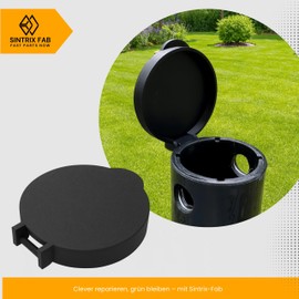 Sintrix Fab Replacement Lid for Ground Sleeve, Protective Lid Compatible with Leifheit Rotary Airer Floor Anchors 70 mm - Protective Cap for Laundry Umbrella, Clothes Airer & Parasol Holder in the