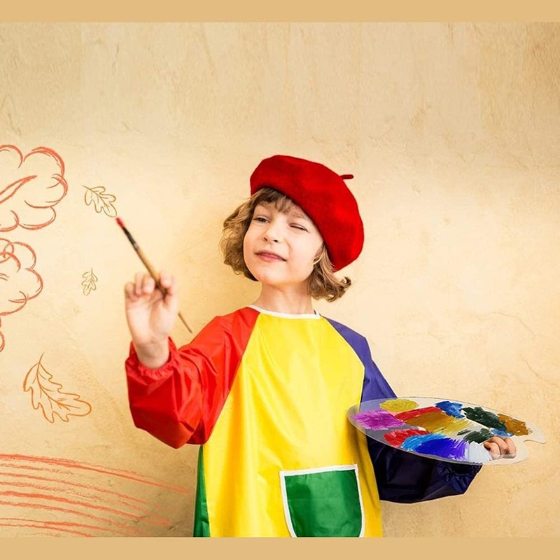 2 Pieces Art Palette, Transparent Acrylic Palette, Painting Easy Cleaning