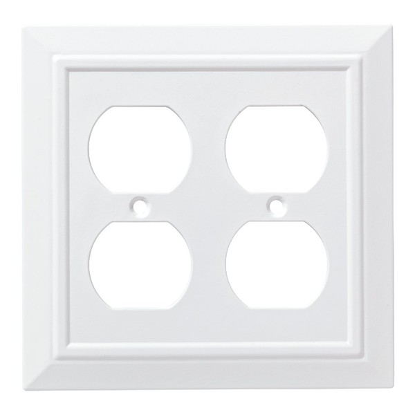 Franklin Brass W35247-PW-C Classic Architecture Double Duplex Wall Plate/Switch Plate/Cover,