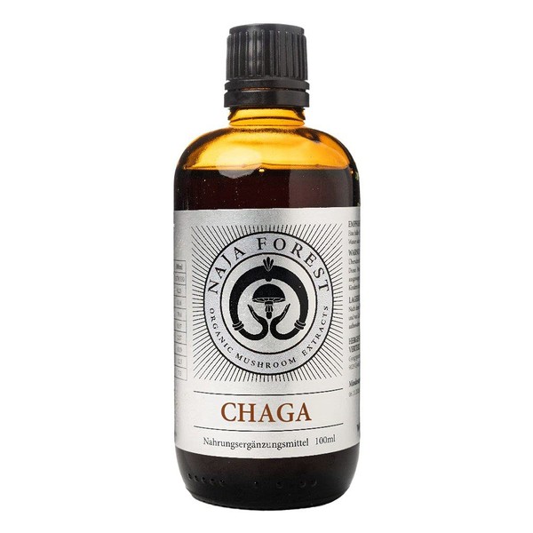 Bio Chaga Flüssigextrakt Dual-Vollauszug 100ml Inonotus obliquus Vitalpilz hochkonzentriert