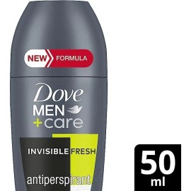 Dove Men Invisible Fresh Deodorant Roll On 48 H 50 ml Travel Size Bulk Pack of 6