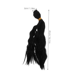 Mikinona Realistic Curly Wig for Women Natural Synthetic Hair Deep Water Wave Stylish Hair Extensions Bulk Hair Comfortable Event Ready Wig