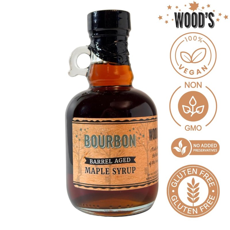 WOOD'S Vermont Bourbon Barrel Aged Maple Syrup – Premium Maple