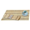 Set of 4 Placemats Bamboo Wood Bamboo 30 x 40