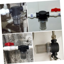 OSALADI 6 Interface-20 Mesh Network Water Purifier Filter Tap Water Purifier Air Purifiers Black PVC Material Non-Toxic Household Water Filter