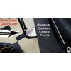 Fits Evolution Golf Cart Back-up Camera Cover in Polished Aluminum