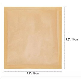 Paquete de 50 bolsas de papel para pan de papel kraft para embalaje de alimentos, bolsas de panadería con ventana frontal (19 cm x 18 cm x 1 cm Marrón 100pcs)
