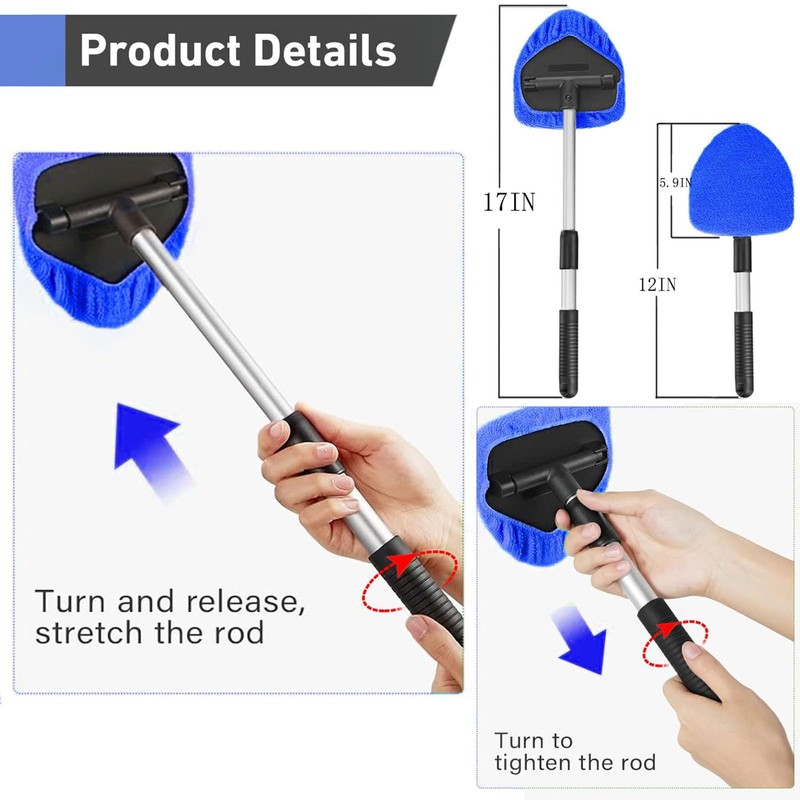 desin Windshield Cleaning Tool, Car Window Cleaner Windshield Cleaner with