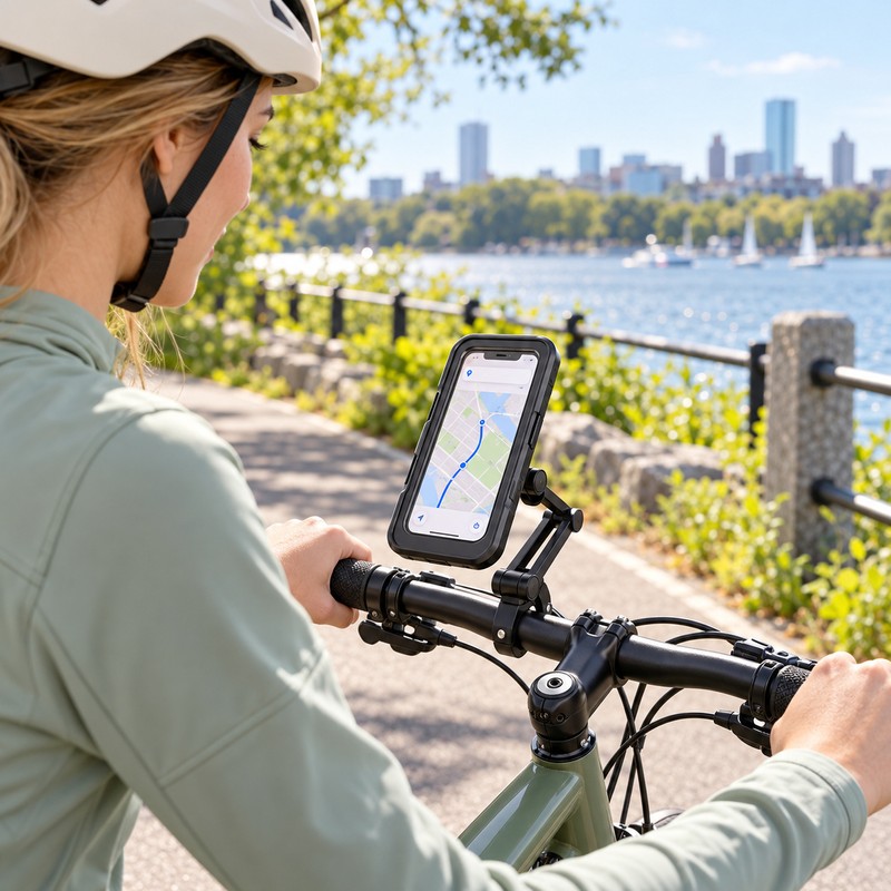 Waterproof Motorcycle Bike Mobile Phone Holder Support Universal Bicycle GPS