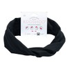 Kooshoo Organic Twist Headband - Jet Black, 1 Pack