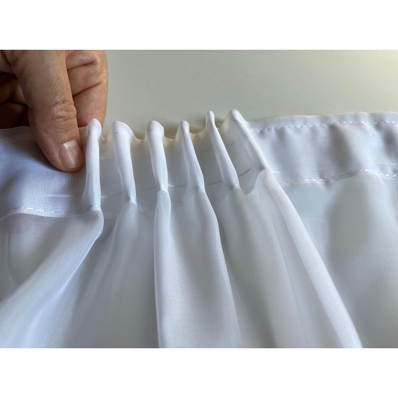 NATUR FUTURE Webstore Curtain Semi-Transparent with Ruffle Tape and Lead