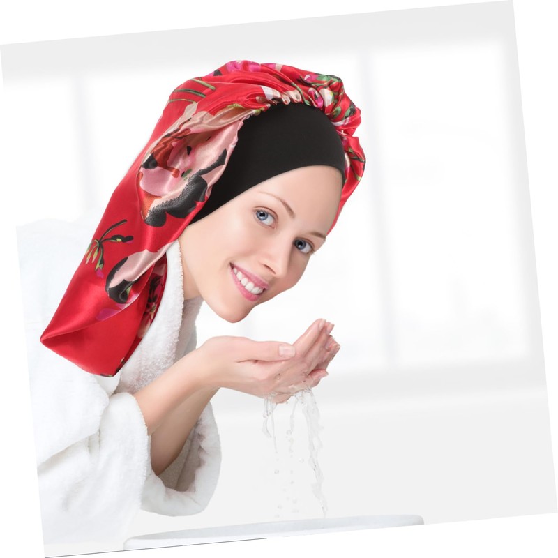 BIUDECO Elastic Round Hat Sleeping Cap Bath Cap Elastic for