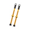 Hihaha 2pcs Aluminum Alloy 80mm Bike Tubeless Valve Stems Gold