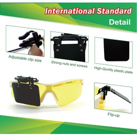 POLARS DESIGN 2 Packs International Standard Shooting Glasses Patch Shooting Patch for Eye Glasses Shooting Blinders for Glasses Occluder Clip on Eye Mask Archery Aim Assistance