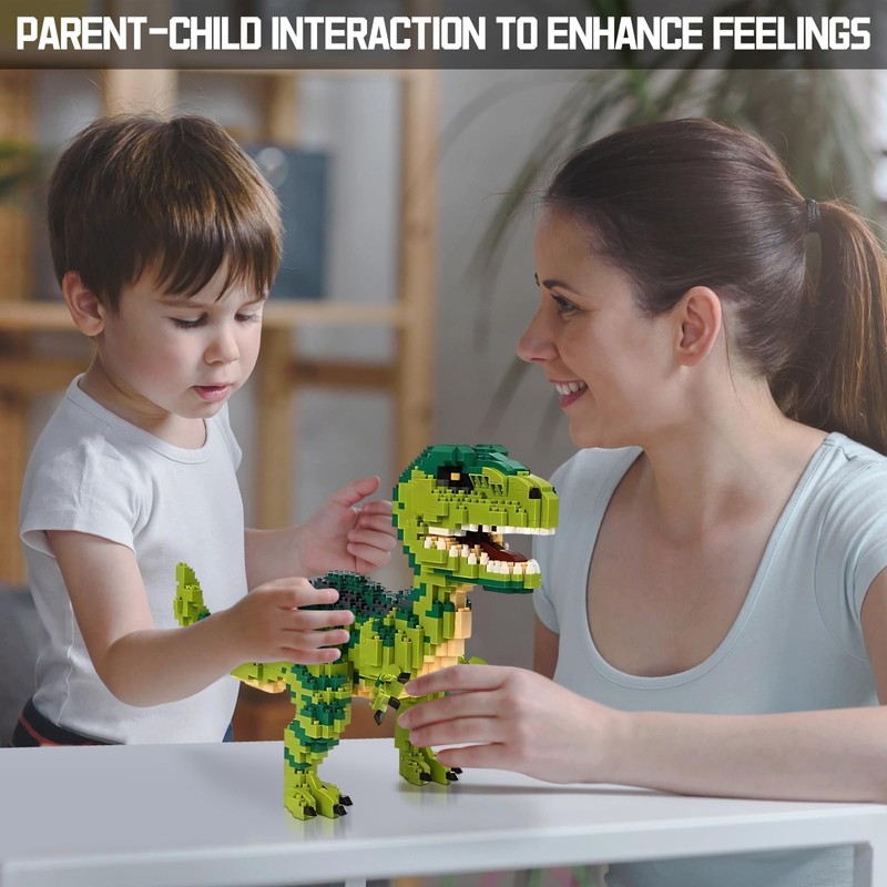 Myth Qholve Velociraptor Dino Building Block Set Detailed Dinosaur Model