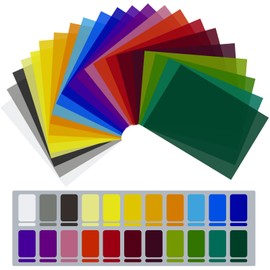 (PC material/high temperature resistant), pack of 22 colour films for headlights, WEINIDASI colour film for LED lamps, colour filter film, colour films photography, colourful film for crafts