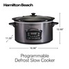 Hamilton Beach Programmable Defrost Slow Cooker, Temperature Probe, 6 Quart