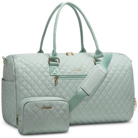 LOVEVOOK Travel Weekender with Toiletry Bag, Overnight Carry-On, Gym with Shoe Compartment & Wet Pocket, Mommy Hospital Bag