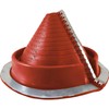 RF902RE (2" - 7-1/4") RETROFIT RED Silicone Flexible Pipe Flashing