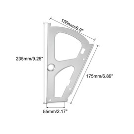 sourcing map 2Pcs Shoes Drawer Cabinet Hinges 1 Layer Steel Furniture Hinge Flip Plate Frame Turning Rack Replacement Fittings for Home, Silver