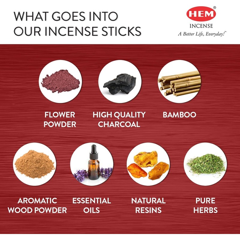 HEM Frankincense Incense Sticks Pack of 6 (120 Sticks) –
