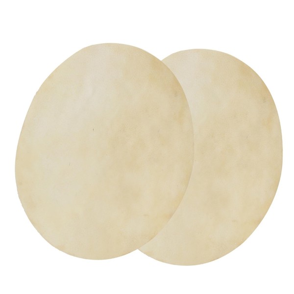 Fydun 2pcs Drum Head Faux Buffalo Leather Consistent Clear Sound