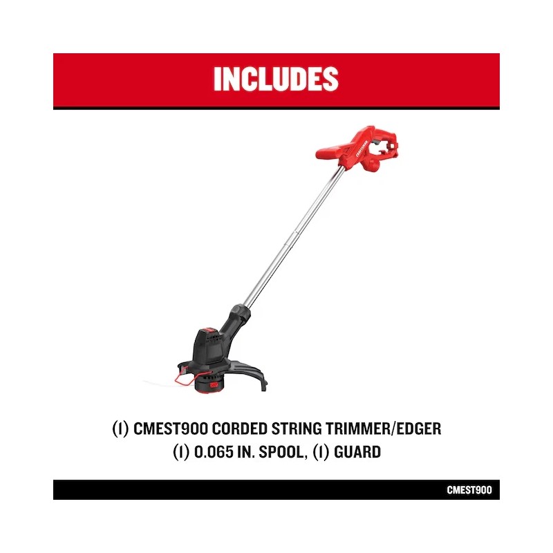 CRAFTSMAN 3.5 AMP 12" Straight Shaft Corded Electric Edging String