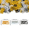 KALOR New Year 2025 Confetti, 60g Gold Silver and Black