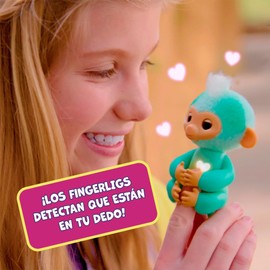 Bizak Fingerlings Charlie Interactive Joke by Allen, Loves to Laugh and Super Smiling Jokes with Over 70 Different Sounds and Reactions with Your Own Personality