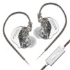 keephifi CCA CRA in Ear Earphone, Ultra-Thin Diaphragm Dynamic Driver