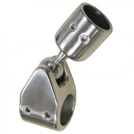 Bimini Joint with Railing Connection for Round Tube Diameter 22 mm Stainless Steel V4A 1 Piece A4 AISI 316 Boat Railing AISI316 Bimini