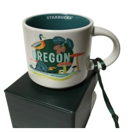 Starbucks Oregon Demitasse Mini Mug Discovery  Series 2oz Cup Ornament New