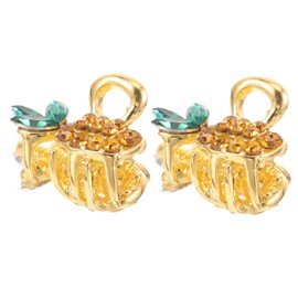 minkissy Fashionable Alloy Hairpins Diamond Pineapple Design Jaw Clips for Women Girls for Occasions