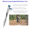 Long Handled Bulb Planter Tools and Vegetable Seedling Tool Manual