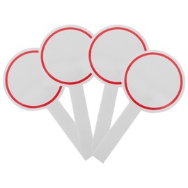 Ipetboom Handheld Dry Erase Scoreboard 4pcs Voting Boards Mini Whiteboard for Auctions Easy Clean