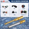 JRready Gold Plated Deutsch Solid Connector Terminals Kit,ST6356-20-040 DTM Turned