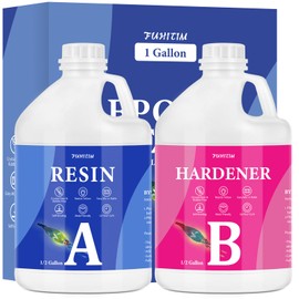 Epoxy Resin 1 Gallon - Crystal Clear Epoxy Resin Kit - Self-Leveling, High-Glossy, No Yellowing, No Bubbles, Perfect for Crafts, Table Tops, DIY 1:1 Ratio