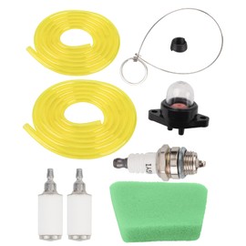 Carbhub 188-513 Primer Bulb Pump with Oil Can Hook with Air Filter with Fuel Filter with Fuel Line Hose Tube with Spark Plug for Poulan Craftman Chainsaw
