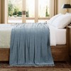 BATTILO HOME Chenille Throw Blanket for Couch, Soft Warm Cozy